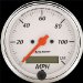 Auto Meter | 1388 3 1/8" Arctic White - Speedometer - Electric - Programmable - 120 MPH (1388, A481388)