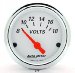 Auto Meter 1391 Arctic White 2-1/16" 8-18 Volt Short Sweep Electric Voltmeter (1391, A481391)
