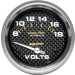Autometer Carbon Fiber Short Sweep Electric Voltmeter gauge 2 5/8" (66.7mm) #9810 (4891, A484891)