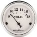 Auto Meter 1692 Old Tyme White 2-1/16" 8-18 Volt Short Sweep Electric Voltmeter (1692, A481692)