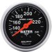 Auto Meter 3333 Sport-Comp 2-1/16" Mechanical Water Temperature Gauge with 12' Tubing (3333, A483333)