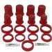 Energy Suspension 2.3102R Hyper-Flex Red Front End Control Arm Bushing Set (2-3102R, 23102-R, 23102R)