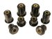 Prothane 7-217 Red Front Control Arm Bushing Kit with Shells (7-217, 7217)