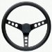 Black Basic Classic Foam Steering Wheel 13.5 Fits All Jeeps w/ Adapter CJ, YJ Wrangler # 338 (338, G19338)