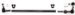 Omix-Ada 18046.02 Tie Rod ASM with Tube Left Side 19.75" for 4 CYL Jeep CJ 1949-71 (1804602, O321804602)