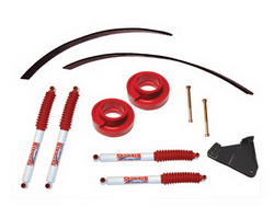 Pallet Kit; 2 in. Lift; Incl. Front Poly Spacers; Rear Add-A-Leafs; Front Track Bar Brackets; Set Of 4 Nitro Shocks; Hardware; (F825PN, S97F825PN)