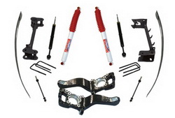 Pallet Kit; 6 in. Lift; Incl.CNC Machined Knuckles; Adjustable Front Struts; Front/Rear Crossmembers; Rear Add-A-Leafs; Rear Hydro Shocks; Sway Bar Endlinks; Hardware; (F4601PH, S97F4601PH)