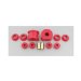 Energy Suspension 4.5123R Hyper-Flex Red B-Style Sway Bar Bushing Set (45123-R, 4-5123R, 45123R)