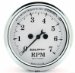 Auto Meter 1694 Old Tyme White 2-1/16" 7000 RPM Electric Tachometer (1694, A481694)