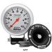Auto Meter | 6604 3 3/4" Silver Pro-Comp - Tachometer With Memory - Pedestal Mount - 10,000 RPM (6604, A486604)