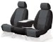 Coverking Custom-Fit Front Bucket Seat Cover - Leatherette, Black-Charcoal (CSC1A9-TT7445, CSC1A9TT7445, C37CSC1A9TT7445)