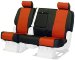 Coverking Custom-Fit Front Bench Seat Cover - Leatherette, Black-Red (CSC1A6-DG7382, CSC1A6DG7382, C37CSC1A6DG7382)