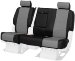 Coverking Custom-Fit Front Bench Seat Cover - Leatherette, Black-Gray (CSC1A8-DG7363, CSC1A8DG7363, C37CSC1A8DG7363)