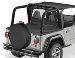 1997-2002 Jeep Wrangler Duster Tonneau Cover w/Factory Hardtop Removed Black Denim (D349002015, 9002015, 90020-15)